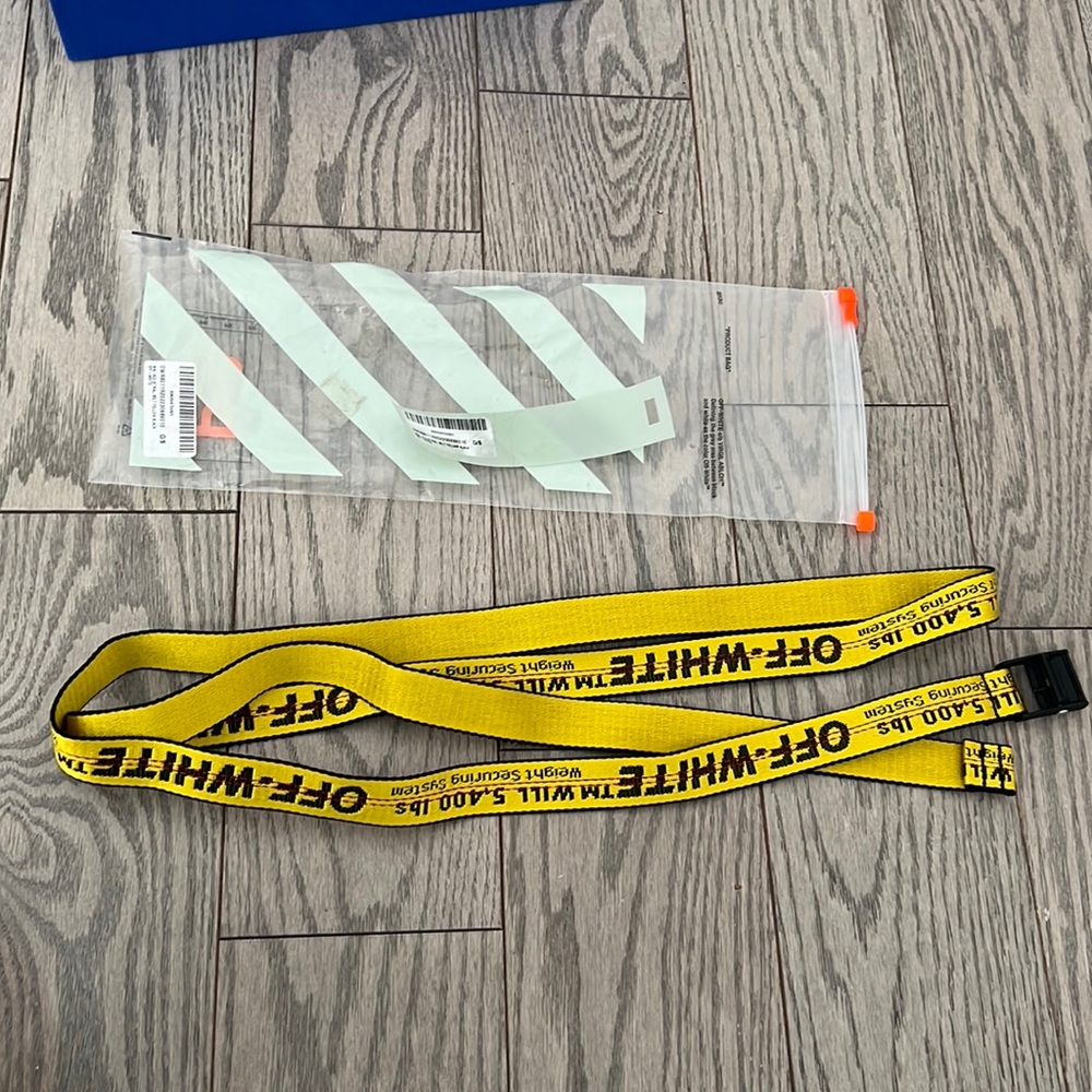 COPY - Off White Mini Industrial Belt Yellow